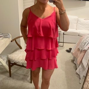 Pink Ruffle Mini dress